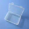 Caja de Almacenamiento de Plástico Transparente Multifuncional Rectangular con Cerradura para Escritorio, Cajón, Papelería