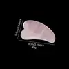 Ornatos de Cristal de Pedra Natural do Fabricante, Formato de Abertura Única, Pedra para Alívio de Estresse por Massagem e Gua Sha, Massagem de Cuidado para Gua Sha dos Olhos