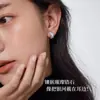 Pendientes de Plata de Ley S925 con Circonita Geométrica y Diamantes Completos para Mujer, Pendientes Exquisitos y Lujosos con un Toque de Gama Alta, de Nicho y Versátil