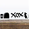 Pegatinas de pared transfronterizas de la serie Agujero de Ratón Nuevo AliExpress eBay calientes sala de estar sofá fondo decoración protección ambiental