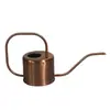 Regadera Personalizada de Acero Inoxidable 201 con Pico Largo, Regadera Doméstica para Jardinería de 1 Litro, Regadera Metálica Vintage Color Cobre