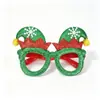 Gafas Decorativas Navideñas Transfronterizas 2027 para Adultos y Niños Regalos para Fiestas Navideñas Gafas de Gorro de Santa Claus