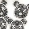 Nova Moda Adesivos de Tecido para Filhotes de Pet Desenho Animado Cola Hot Melt Malha Strass Estampagem a Quente Roupas Bolsas Sapatos e Chapéus DIY