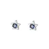 Pendientes de Estrella de Cinco Puntas con Diseño de Nicho de Plata de Ley S999 Pendientes con Cierre de Rosca para Mujeres que No Necesitan Quitárselos al Dormir