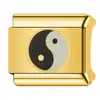 Pulseira Bagua Popular Transfronteiriça em Ouro 18K Módulo Italiano DIY Pulseira Elástica Padrão Garra de Gato Acessórios de Joalheria