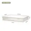 Caja Transparente de Gran Capacidad para Almacenamiento de Archivos A4, Organizador de Documentos para el Hogar, Caja de Almacenamiento de Escritorio para Información de Oficina