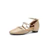 Estilo Retro Francés~Sandalias Cómodas Versátiles Caladas de Tira Cruzada 2026 Verano Simples Sandalias Adelgazantes que Aumentan la Altura