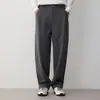 Calça Reta de Alta Inteligência Momeike Masculina para o Trabalho, Calça Casual Masculina 2026 Outono Novo Estilo com Cintura Semi-Elástica 91867