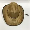Chapéu de cowboy ocidental masculino de verão proteção solar aba larga Chapéu de palha Knight chapéu de palha para viagem ao ar livre