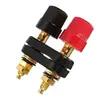 Conector Socket de Clavija Banana de 3.5/4mm Tipo Banana Cable de Prueba de Potencia Terminal de Poste de Cableado Macho Hembra Rojo Negro