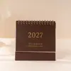 Novo Calendário 2027 Simples e Fresco Ornamento de Mesa Criativo Planejador Versão em Inglês Calendário