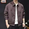Chaqueta de traje estilo americano, prenda exterior fina casual para hombre, nueva colección otoño 2026, marca de moda, talla grande, estilo corto, adecuada para primavera y otoño