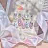 Adesivos de Unha Estilo Europeu e Americano Tomoni&Metallic Ins, Materiais de Decoração de Coração e Cruz de Alta Qualidade