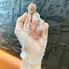 Cadena de Teléfono Móvil Creativa Nueva de Cristal Nube con Cuentas Llavero Colgante Lindo para Bolso Llavero de Llaves de Coche Pequeño Regalo