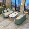 Recepção de Escritório, Sofá de Negociação de Luxo, Mesa de Centro, Conjunto de Mesa e Cadeiras, Área de Lounge de Hotel/Shopping, Cadeira de Recepção de Luxo Leve para Lazer