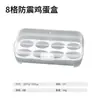 Caja de Almacenamiento de Huevos para Camping, a Prueba de Golpes con Bandeja para Huevos, Caja de Almacenamiento Portátil Transparente para Utensilios de Cocina con Tapa, Sellada con 8 Compartimentos y 4 Compartimentos