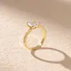 Novos Anéis Pequenos de Cubo de Açúcar com um Toque de Luxo de Nicho, Atacado de Joias Transfronteiriço, Acessórios de Zircônia Diretamente do Fabricante