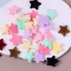 Parches de Estrella de Cinco Puntas Planos de Color Macarrón, Felpa Suave y Dulce, Versátiles, Parches para Accesorios DIY