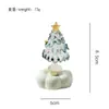 Árbol de Navidad 6.5cm Cerámica Cepillada Hecho a Mano Adorno Giratorio Regalo de Navidad Artesanías Creativas Mayoreo