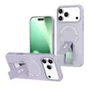 Funda de Teléfono Pin Dun con Sensación de Piel y Soporte Magnético Compatible con Apple 17PROMAX Cobertura Total 16 Transfronterizo 11 Interior de Franela 13