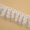 Renda em Malha Renda Coreana Plissada Acessórios de Renda Punhos de Saia Princesa Decoração de Saia Gola de Boneca Fita