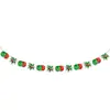 Banner Navideño Transfronterizo Feliz Navidad Set de Decoración Colgante en Espiral Decoración para Pasteles Decoraciones para Fiestas