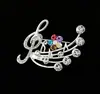 Moda Europea y Americana Broche de Lujo de Alta Gama Corsage Creativo de Nota Pin para Ropa Accesorios para Ropa Símbolos Musicales Femeninos