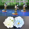 Flores de Pulso de Menina Dançante Roxas e Douradas, Flores de Pulso da Etnia Dai, Flores Perfumadas de Canela Birmanesa, Adereços de Flor de Peônia para o Exame