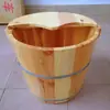 Barril para Baño de Pies Redondo de Madera Maciza de 40 cm de Alto con Tapa Barril para Baño de Pies Barril Espesado para Fumigación Barril para Baño de Pies Tienda de Baño de Pies para el Hogar