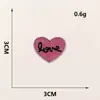 Etiqueta de bordado por computadora pegatinas de tela de amor rosa pegatinas de bordado para accesorios de ropa pegatinas de bordado para zapatos y sombreros pegatinas de parche para accesorios de bolso
