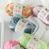 Hilo de fibra de bambú para tejer suéteres DIY hechos a mano, hilo de algodón para verano, materiales de punto de lino Tencel, kit de ganchillo, ovillo de hilo