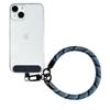 Ventas Directas de Fábrica Cuerda para Teléfono Móvil de 10 mm Cuerda Corta Antiperdida Unisex Clip Trasero para Teléfono Móvil Cordón para Teléfono Móvil de Poliéster Hecho a Mano
