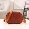 2026 Moda Callejera de Verano Bolso Pequeño Cuadrado para Cámara de PU con Cremallera Bolsillo para Identificación Teléfono Bolsos Bolso de Hombro de Cuero con Cera de Aceite