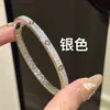 Pulseira de Diamante Meia-Lua Dois Tons Estilo Exquisito Indústria Pesada Retro Francês Luxo Leve Novo Chinês Pulseira Versátil
