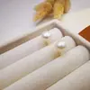 Brincos de pérolas de prata esterlina S925, furos de orelha temperamentais, brincos da moda, brincos de pérolas naturais de água doce, presente para meninas, melhor amiga