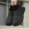 Tênis esportivos leves para corrida para casal plus size, sapatos tipo meia versáteis da moda masculina, sapatos de malha respirável fly-knit femininos