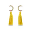 Pendientes de Borlas Europeos y Americanos de Estilo Étnico Transfronterizos Amazon, Pendientes de Botón de Semillas Únicos Hechos a Mano de Alta Gama, Accesorios para Mujer de Nicho