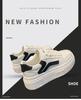 Sapatos Brancos Estilo Coreano Feminino 2024 Primavera Nova Internet Moda Plataforma de Todos os Jogos Plataforma Tênis Casuais da Moda para Estudantes