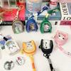 Bolsa Fofa de Armazenamento Yum Transparente Mini Carteira de Moedas Lona Fofa Fone de Ouvido Bluetooth Moeda Bolsa Pequena Bolsa Millet