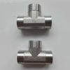 6 pontos de aço inoxidável fio externo tee boutique duplo fio externo encanamento conector de aço inoxidável atacado