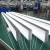 Led aluminio 30 metros de largo luz de tira de empalme sin costuras centro comercial gimnasio modelado de empalme candelabro de oficina