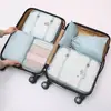 Amazon bolsa de lavagem conjunto de bagagem portátil de viagem de oito peças armazenamento à prova d'água para roupas íntimas bolsa para edredom atacado