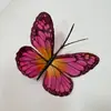 Libro Rojo Pequeño Decoración de Pared de Mariposa de Simulación DIY Accesorios de Flores Impresión 3D Pegatinas de Pared de Mariposa Hogar al por Mayor