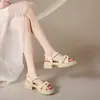 Sandalias de Suela Gruesa para Mujer con Sensación de Caminar sobre las Nubes, Nueva Moda Verano 2026 Sandalias Elásticas de Suela Suave para Mujeres Embarazadas