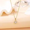 Collar de Amor, Accesorios de Joyería de Alta Gama, Colgante de Diseño Nicho, Collar de Acero de Titanio que No Se Desvanece, Lujo Ligero Venta al por Mayor Transfronteriza