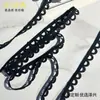 Exquisita Borde Pequeño de Media Luna Seda de Leche Bordado Ropa Infantil Puños de Lolita Cuello Encaje Soluble en Agua Accesorios Negro Listo para Enviar