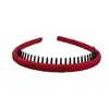 Faixa de cabelo infantil com dentes antiderrapante simples para lavar o rosto acessórios de cabelo artefato para cabelo amassado tudo combina fivela de cabelo para menina pequena adorno de cabeça