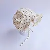 2026 Novo Chapéu à Prova de Vento Estilo Coreano para Bebê Recém-nascido Primavera e Outono 0-1 Ano Chapéu de Princesa da Corte para Bebê para Celebração de 100 Dias