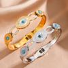 Comercio electrónico transfronterizo AliExpress Amazon pulsera de acero inoxidable de titanio con ojo de diablo