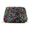 Bolso pequeño con lentejuelas para mujer, primavera 2024, nuevo bolso bandolera a juego, elegante, sencillo, con cadena, pequeño, cuadrado